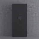 JINGUR Metal Storage Cabinet with Locking Doors and Adjustable Shelves, Black